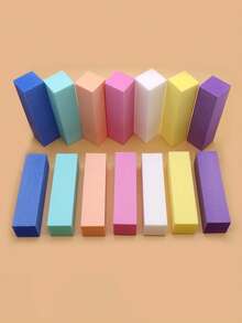 1/5/10pcs Nail Sponge Blocks Wholesale, Foam Square Nail Files Manicure Sanding Shaping Buffing Blocks Nail Art Tools - Multicolor - View 5