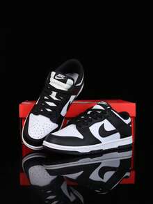 Nike Dunk Low Retro “黑色” 经典复古外观与现代耐穿低帮运动鞋完美融合，男女皆宜的黑白熊猫配色，附赠精美鞋盒 - 黑色 - 查看 1