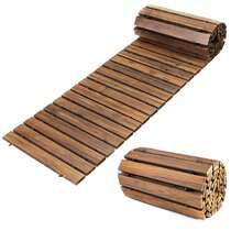 Paseo de jardín de madera de 8FT Roll Out Paseo recto Paseo para patio de jardín - Como se muestra - Ver 10