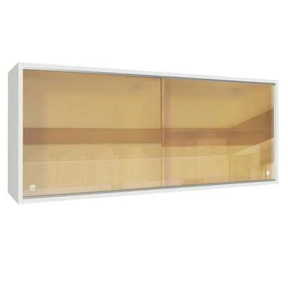  Gabinete Superior Madesa con 2 Puertas Corredizas de Vidrio BB