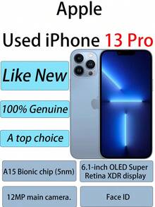 Apple iPhone13 Pro 5G正品二手手機 13promax A15晶片 256GB續航持久藍色98新75% (Chinese version, No eSIM) 藍色 - 藍色 - 查看 1