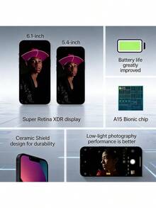 Apple iPhone13 5G正品二手手機 13 A15晶片 享超高性價比 續航力 96新正品(Chinese version, No eSIM) 9成新 粉紅色 - 粉色 - 查看 5