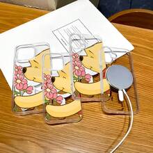 Disney.‌  Winnie The Pooh Patterned Phone Case Decorated With Flowers And A Cheerful Design. Compatible With IPhone 17, 16, 15, 14, 13, 12, And 11 Pro Models, With Shockproof Protection. Ideal For Gifts For Family, Friends, Birthdays, Spring Festival, Holidays, And Valentine's Day. - 無色 - 查看 5