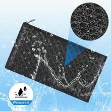 2pack Money Bag, Cash Zipper Pouch, Bank Bags, Cash Wallet, Cosmetic Receipts Coins Small Tools Organizing Storage Bag - 黑色+藍色+2包 - 查看 4