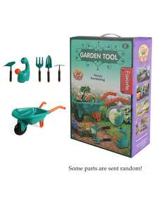 NEUSNEY Outdoor Gardening Children's Toy Set - Beach Wagon, Gloves, Digging Tools, Shovels, Gardening & Roleplay Toys, Gifts For Boys & Girls - Multicolor - View 11