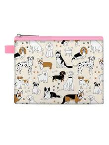 5.5" X 4.1" Dinosaur Coin Purse, Donut Zipper Wallet Pouch, Cute Dog Print, Oxford Cloth Durable Clutch, Easy To Clean Key Bag, Children's Gift, Perfect Birthday Gift