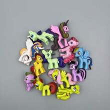 MY LITTLE PONY 12件套小马宝莉主题桌面摆件及蛋糕装饰套装 - 完美的节日礼物，适合送给朋友、派对装饰、家居装饰。设计俏皮，材质耐用，轻巧便携，具有收藏价值，是收藏家和派对策划者的理想之选。 - 彩色 - 查看 5