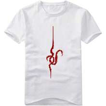 GK-O Anime Komaeda Nagito Cotton T Shirts Short Sleeves Cosplay Tee Tops - 白色 - 查看 1