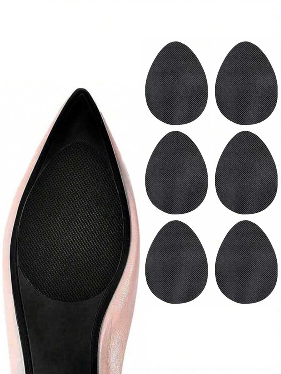 Anti-Slip Shoe Pads, Suitable For Shoe Soles, Rubber Self-Adhesive Anti-Slip Shoe Stickers, High Heel Shoes Anti-Slip Sole Protector Pads - Black - View 1