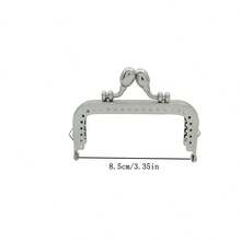 1pc Square Wallet Frame Metal Hardware DIY Purse Clasp - Silver - View 13