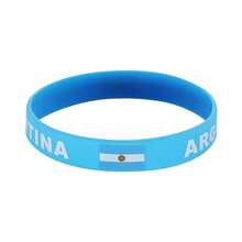 4-Pack Argentina Silicone Wristbands, Outdoor Sports Elastic Wristbands, Sports Style For World Cup Football Wear - 4 Items - View 3