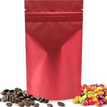 Bolsas pouch Yuu-Goo variedad de colores 50 UNIDADES cierre hermtico de cremallera,perfecto para almacenamiento de comida,especias,avena) (1000 g, Negro ventana) - 1000 g+black1 ventana - Ver 2