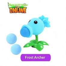 8-10cm High Quality PVC Anime Figure Model Toy, Pea Shooter, Gift Toy - Black - View 5