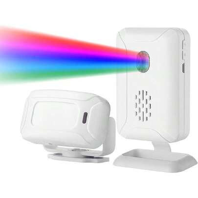 Alarma de Sensor de Movimiento Inalámbrico Sistema de Alerta de  para el Hogar Timbre para la Puerta Delantera Entrada a la Habitación Interior Buzón con 1 Sensor y 1 Receptor,38968134