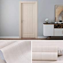 White Wood Grain Self-Adhesive Wallpaper, Modern Style, Waterproof, Removable, Thick Vinyl Wrap, Suitable For Countertops, Furniture, Cabinets - Poplar - View 4