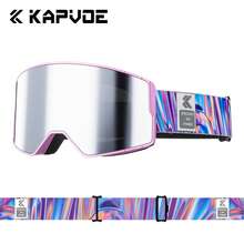 Kapvoe Snow Goggles Fashion Ski Sunglasses Goggle Snowboard Anti-Fog Mask For Men Women Eyewear Kit Protection Glasses Snowmobile Winter - Multicolor - View 11