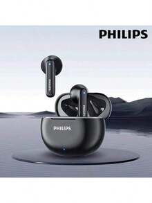 Original Philips TAT1199 Wireless Bluetooth V5.4 Stereo Headset Ultra-Low Latency Gaming Headset Waterproof Sport Earphones New - 黑色 - 查看 1