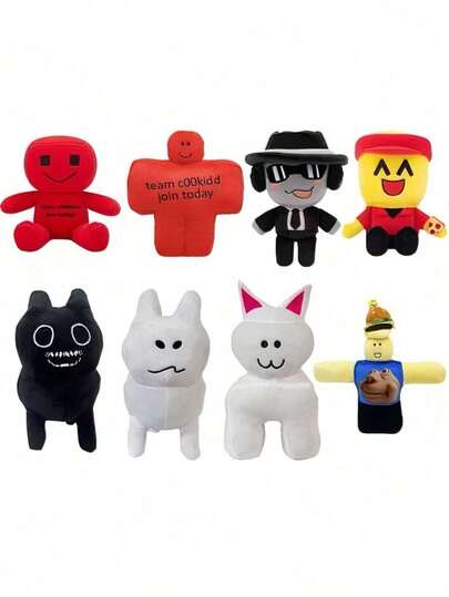 被遗弃的毛绒玩具——柔软可爱的白色蓬松动物，黑色的眼睛和嘴巴，造型生动，触感蓬松，是送给粉丝、家居装饰或收藏家的绝佳礼物，也是可爱的房间装饰品，更是孩子们理想的生日礼物。