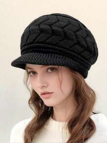 1 Set Unisex Knit Hat And Gloves, Fashion Casual Warm Beanie Cap And Mittens, Suitable For Autumn/Winter Daily Use, Outdoor Travel, Hiking, Skiing, Cycling - Multicolor - View 16