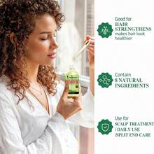 Men's Hair Oil, Rosemary Mint Oil, Rosemary Hair Essence, Strengthens Hair And Scalp, Enriched With Biotin, Lightweight Formula, Nourishing And Moisturizing, Repairs Damaged Roots, Enhances Hair Shine, Rosemary Hair Essence, Daily Essential Oil, Suitable For All Hair Types - Oil - View 6