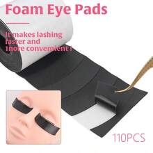 MyAoKuE-Up 110 Pcs/Roll Of PE Foam Eye Patches, Eyeliner Tape, False Eyelashes, Eyelash Grafting Tools, Eye Lash Isolation Sticker Pads - Multicolor - View 7