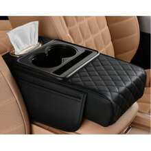 2026 Model High-Grade Faux Leather Car Armrest Box, Multifunctional Interior Accessory With Removable Cup Holder And Built-In Tissue Box, Comfortable Elbow Support To Enhance Driving Experience, Easy-To-Clean Modern Design, Provides Ample Storage Space, Universal Car Armrest Box Storage Upgrade Solution, Suitable For Daily Driving And Long-Distance Travel - Multicolor - View 15