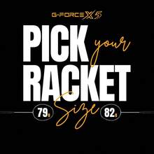 GForce X5 Raqueta de bdminton de fibra de carbono con cubierta completa gratuita 82 gramos, 28 libras - Blancorojo - Ver 10