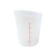 500ml/250ml Silicone Measuring Cup, Transparent Double Scale Paste Cup, Baking Tool, Kitchen Baking Supplies - White - View 7