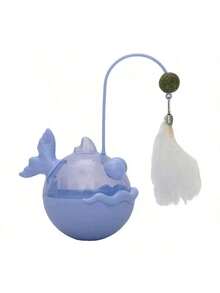 1pc Self-Righting Cat Toy, Interactive Wand Toy For Kittens & Cats, Cat Treats Puzzle Feeder