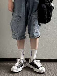 New Classic Non-Slip Lightweight Low-Top Shoes, Campus Skate Shoes, Men Classic Low-Top Canvas Shoes, White Pleated Style, Men And Women - 黑色 - 查看 7