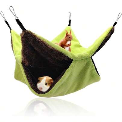 Hamaca pequeña para Mascotas, Cama Colgante para Animales Pequeños, Hámster Mascota de Jaula Caliente, Hurón, Bolsa de Miel, Ratón, Hamaca de Jaula de Mascotas de Animales Pequeños