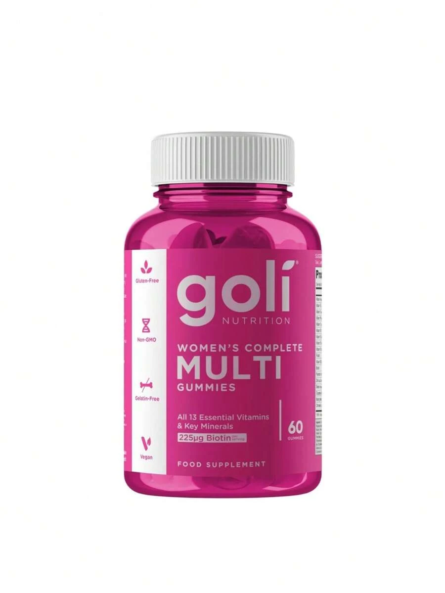 Goli® Women's Multivitamin Gummies, 60 Count, With 13 Essential Vitamins & Key Minerals, Vegan, Gluten-Free, Non-GMO - 60 Đếm - Xem 1