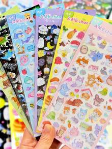 3D Candy Stickers Arts & Crafts, Cute Pet Diamond Gem Crystal Children's Handmade Decorative Stickers, Christmas/Thanksgiving Holiday Birthday Gifts For Kids - Multicolor - View 2