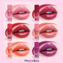 Mocoallure Brillo de labios Glitter, no pegajoso, color y aroma frutal. - 04 - Ver 1