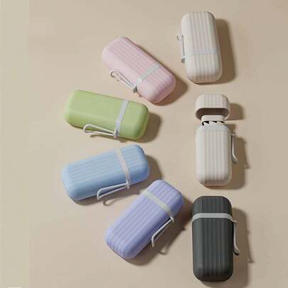 1pc Mini 5-Fold Capsule Umbrella, Portable Compact Sunshade Umbrella, Dual Use For Sunny And Rainy Days, UV Protection