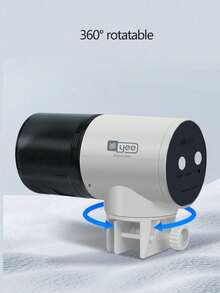 1pc Automatic Fish Feeder With Timer, Suitable For Goldfish, Turtles And Other Aquarium Pets - Black and White - View 7