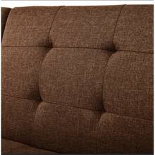 Futons - Brown + Linen + 2 Seats + Foam - View 8