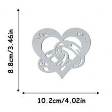 1pc Valentine's Day Heart Shaped Cutting Die, Embossing Die For Ring Crafts, Suitable For Holiday Decoration Scrapbooking, Handmade Card Making DIY, Elegant Scrapbooking, Wedding, Birthday, Valentine's Day, Easter Cards