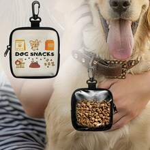 Dog Training Snack Bag With Zipper Closure - Portable Polyester Pet Snack Bag, Suitable For Outdoor Activities And Walks, Travel Pet Snack Container For Dog Owners And Trainers, Single-Sided Printing, Single-Sided Transparent, Dog Snack Bag, Dog Training Accessories, Dog Snack Bag, Dog Training, Bichon Frise, Dog Outing Bag, Dog Snack Holder, Dog Training Bag, Dog Accessories, Dog Snack Bag - 款式A - 查看 4
