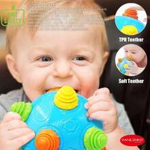 -Pelotas para Bebe,Pelota Sensorial para Bebés con Música,Pelota Eléctrica Que Ayuda al Gateo del Bebé,Interactivo Educativo Juguete para Bebe de 6 a 12 Meses,Regalo Estimulacion(Azul Marino),38965320 - Tipo de Enchufe A Japonés (100V) - Ver 5