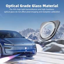 Front Camera Protector Shield For Refreshed Model 3 Highland And Model Y/YL HW4, 9H Tempered Glass Rainproof Protective Cover - 2025 Model - View 6