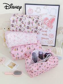 Disney Large Capacity Quilted Hair Dryer Storage Bag Multi-Pocket Design Inside Hair Dryer Holder Hair Tool Bag Multi-Functional Mickey & Minnie Pattern Storage Bag Official License Princess Storage Bag - Multicolor - View 1