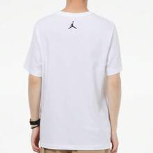 Nike Jordan All-Star Logo Print Basketball American Retro Short-Sleeve T-Shirt - White - View 5