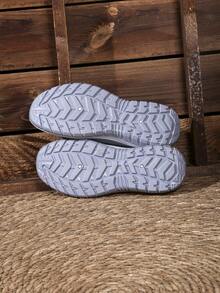 女士透气网面休闲鞋，镂空套脚设计，舒适软底休闲鞋，护士鞋，妈妈鞋 - 灰色 - 查看 7