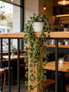 1/12/240片，82.67英寸人造西瓜叶、甘薯叶和秋海棠叶垂吊藤蔓，仿真植物，室内植物装饰，婚礼装饰，情人节礼物，春季装饰，人造常绿常春藤花环藤蔓，也适用于户外装饰 - 綠色 - 查看 7