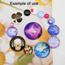 [Multiple Sizes Available] Transparent Round Glass Cabochons, High Clarity Timeless Gems, Fridge Magnets, Jewelry DIY Supplies, 30/50/100/200pcs - Clear Glass Cabochon - View 6