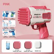 Electric Bubble Gun Toys For Children, Outdoor Wedding, Beach, Pool, And Water Bubble Guns, Perfect For Boys And Girls As Halloween, Christmas, Birthday Gifts, And Outdoor Parties. Colorful Plastic Bubble Guns, A Great Christmas And New Year's Gift. - 2 vật phẩm ngẫu nhiên - Xem 7