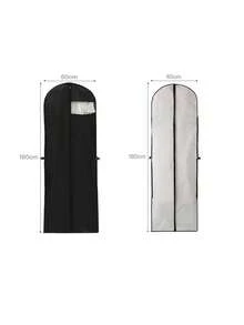 1pc Garment Dust Cover, Household Jacket Dust Bag, Wedding Dust Bag, Thickened Handheld Suit Garment Bag, Foldable Clothes Storage Bag - Multicolor - View 8