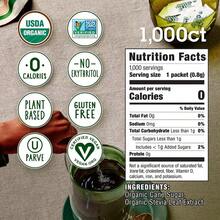 Stevia In The Raw Organic Stevia Sweetener Packets 1 000 Ct Zero Calorie Sugar - như hình ảnh - Xem 4