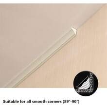 1pc 2m/39.37in Self-Adhesive Wall Corner Trim Molding, Ceiling Baseboard Edge Decorative Strip, DIY Home Decor - Multicolor - View 7